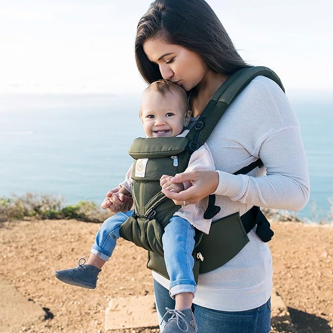 Porte Bébé - BreathBabyBag™ - Vert Olive - Bebechouchou