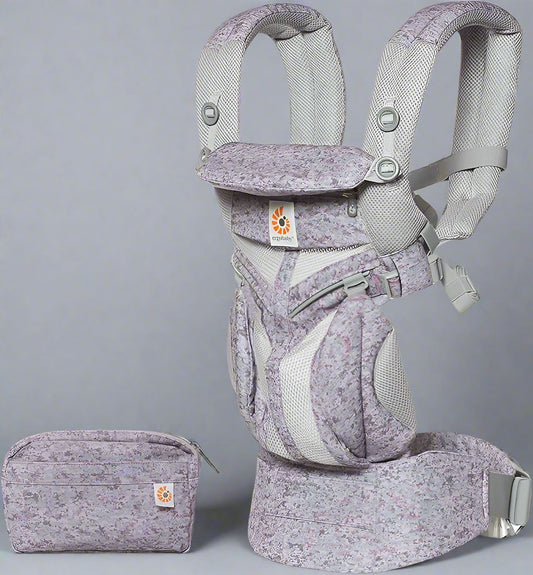 Porte Bébé - BreathBabyBag™ - Mauve Lavande - Bebechouchou