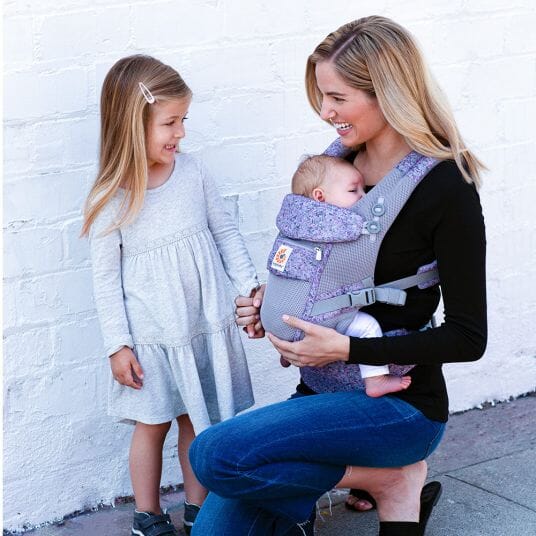 Porte Bébé - BreathBabyBag™ - Mauve Lavande - Bebechouchou