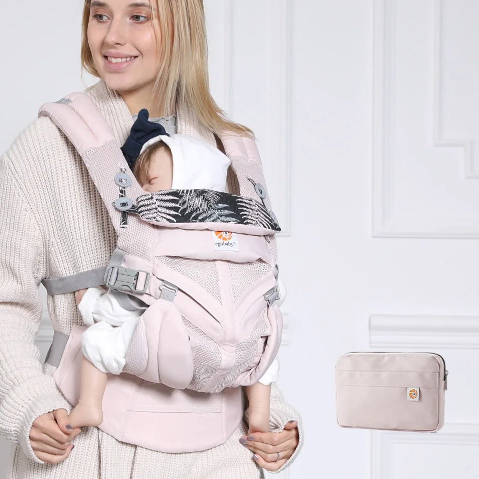 Porte Bébé - BreathBabyBag™ - Rose Maille - Bebechouchou