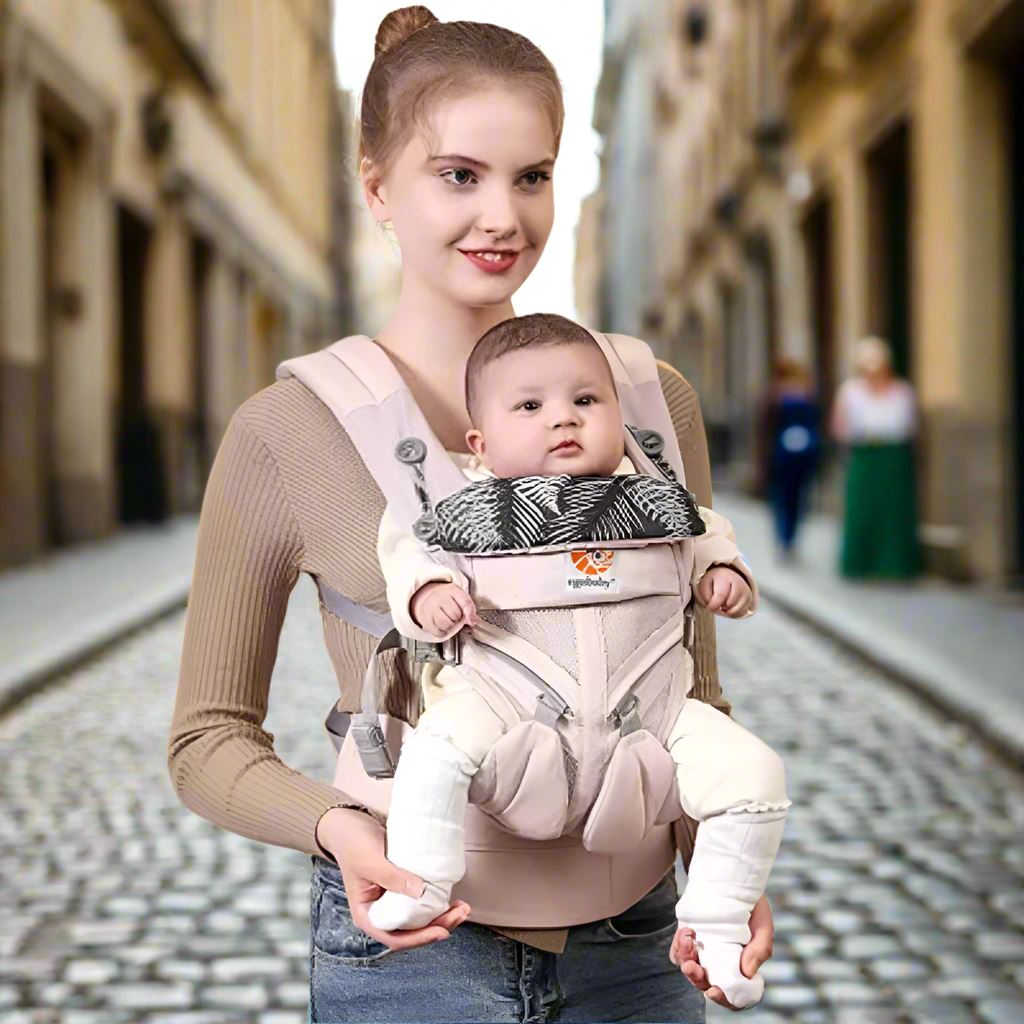 Porte Bébé - BreathBabyBag™ - Rose Maille - Bebechouchou